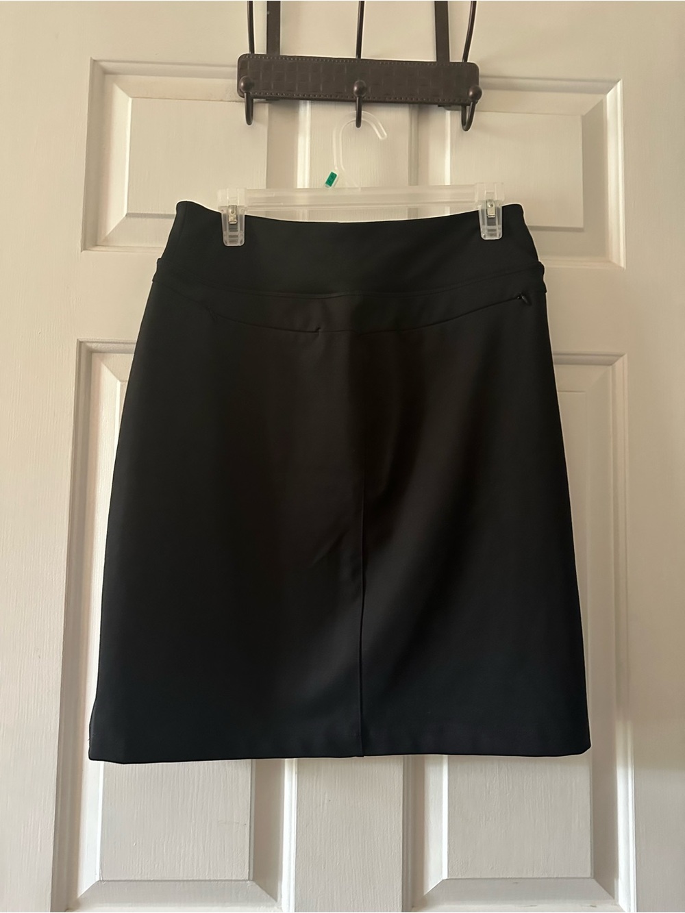 Duluth Trading Co Black Midi Skirt with Branded Waist Tag